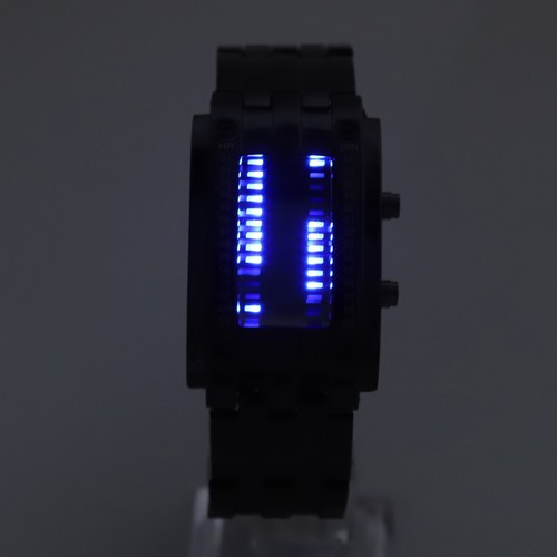 Orologio led nero unico - s,