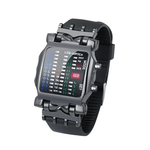 Orologio led binario - binario,