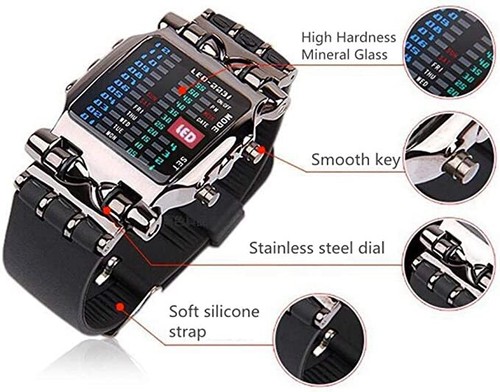 Orologio led uomo binario - uomo,