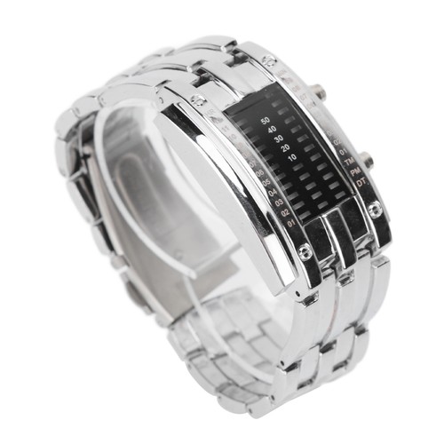 Orologio led argento unico - led,